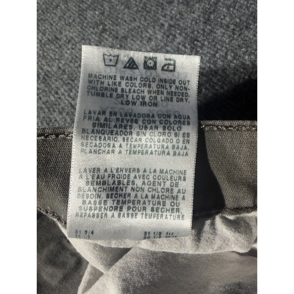 Wrangler Straight Fit Pants Mens 29x30 Gray Green Excellent Stretch Casual - Picture 7 of 10